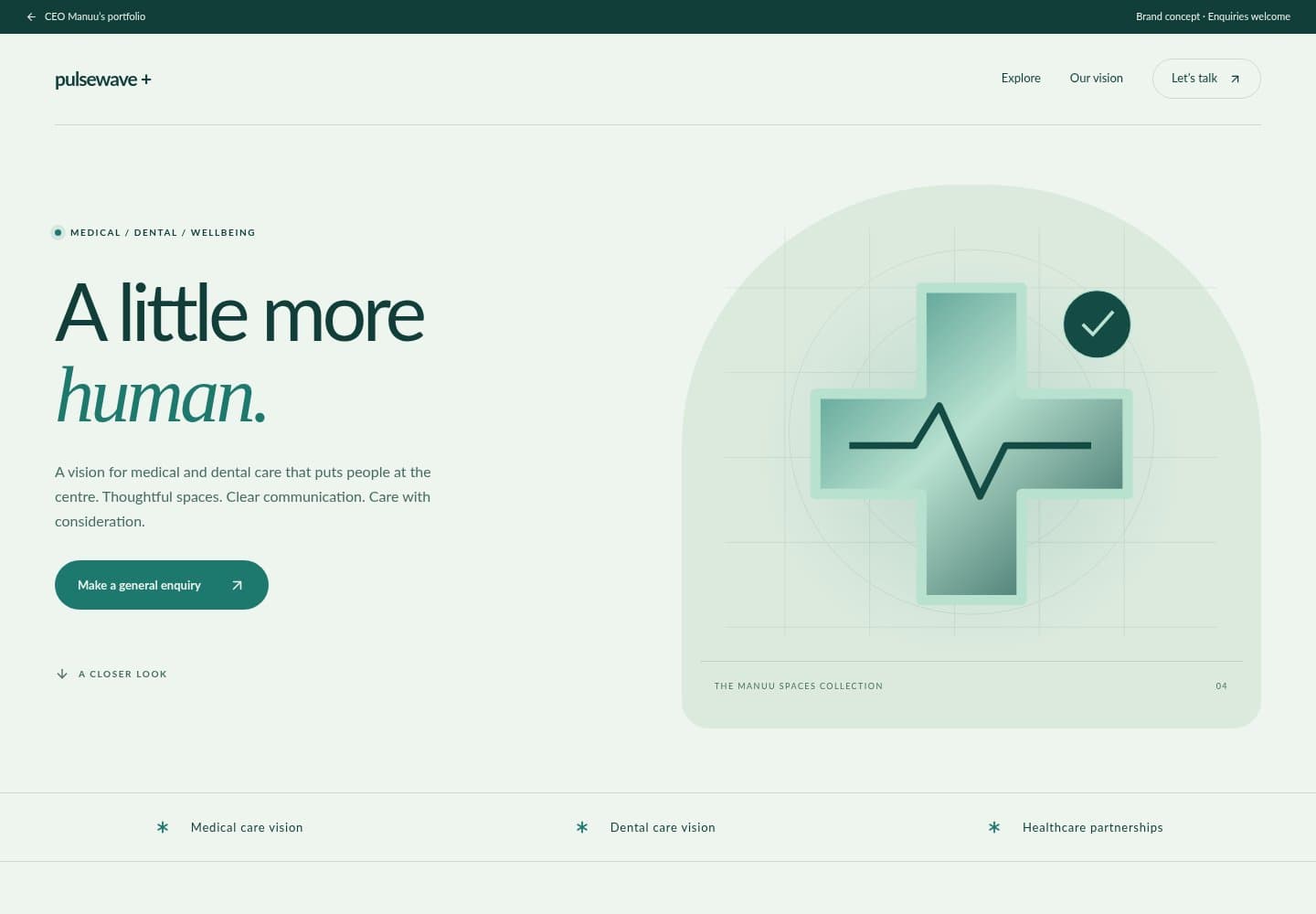 Pulsewave Medical & Dental Centre website homepage preview